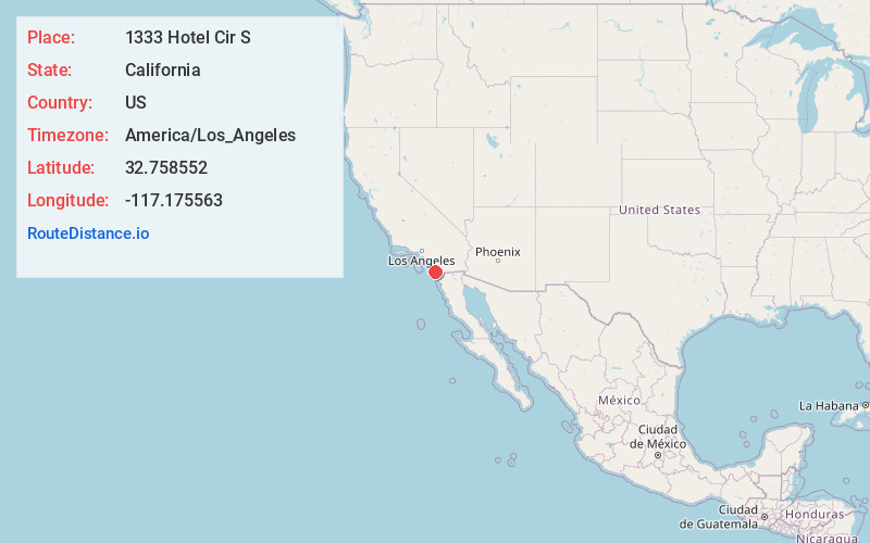 Map of 1333 Hotel Cir S