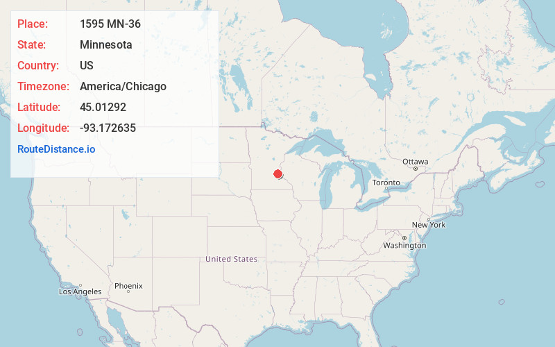 Map of 1595 MN-36