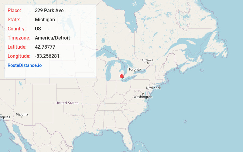Map of 329 Park Ave