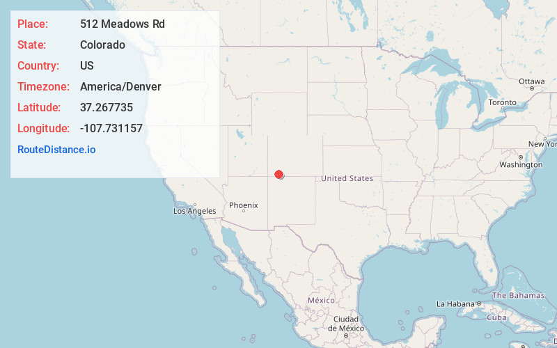 Map of 512 Meadows Rd