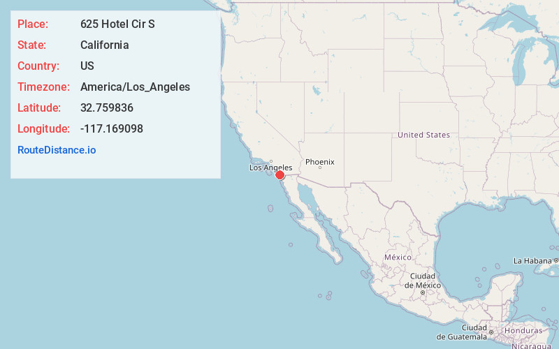 Map of 625 Hotel Cir S