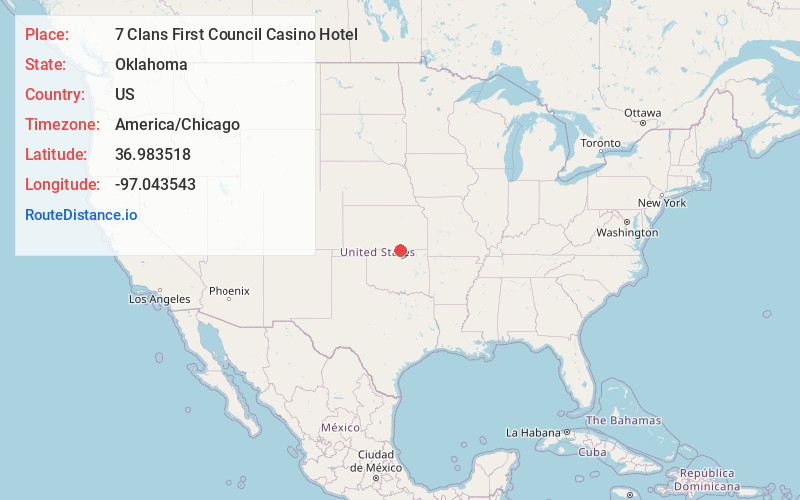 Map of 7 Clans First Council Casino Hotel