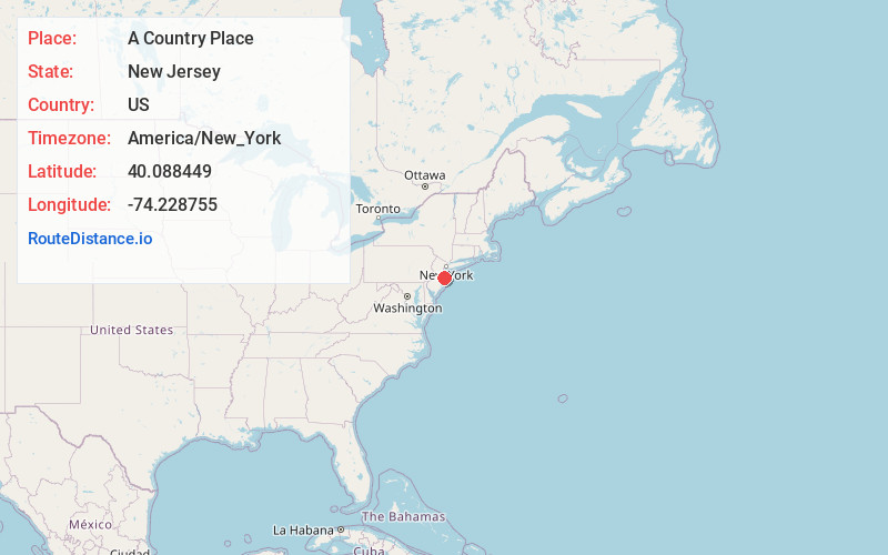 Map of A Country Place