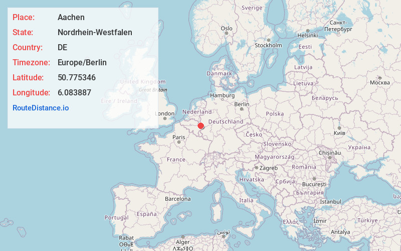 Map of Aachen