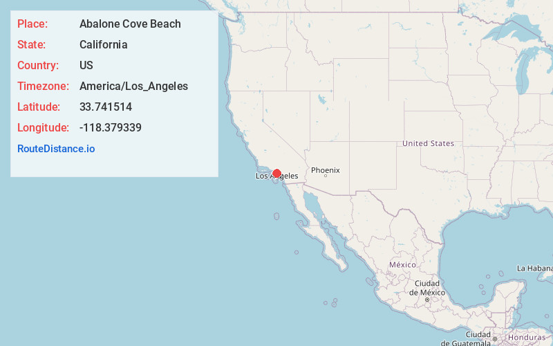 Map of Abalone Cove Beach