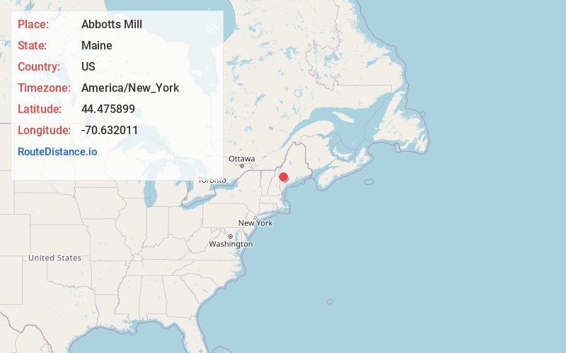 Map of Abbotts Mill
