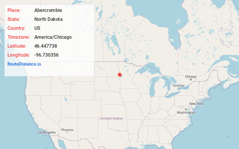 Map of Abercrombie