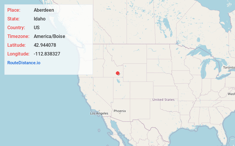 Map of Aberdeen
