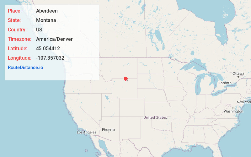 Map of Aberdeen