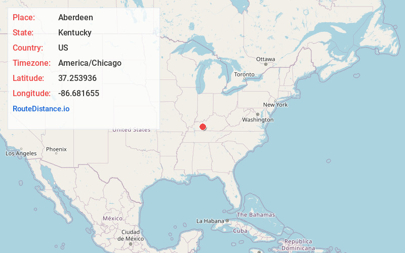 Map of Aberdeen
