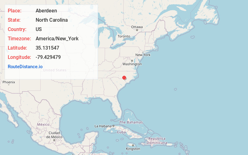 Map of Aberdeen
