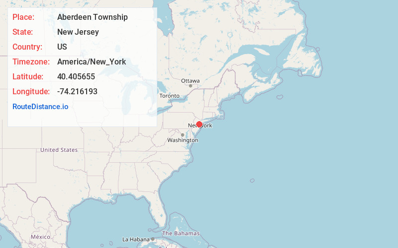 Map of Aberdeen Township