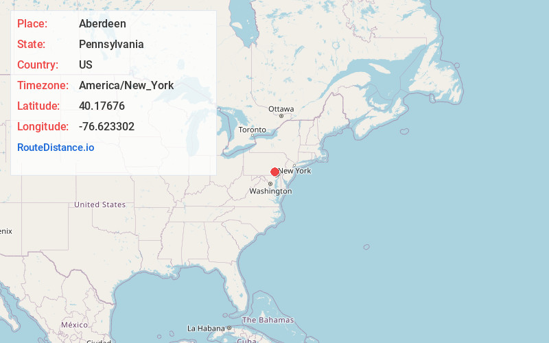 Map of Aberdeen