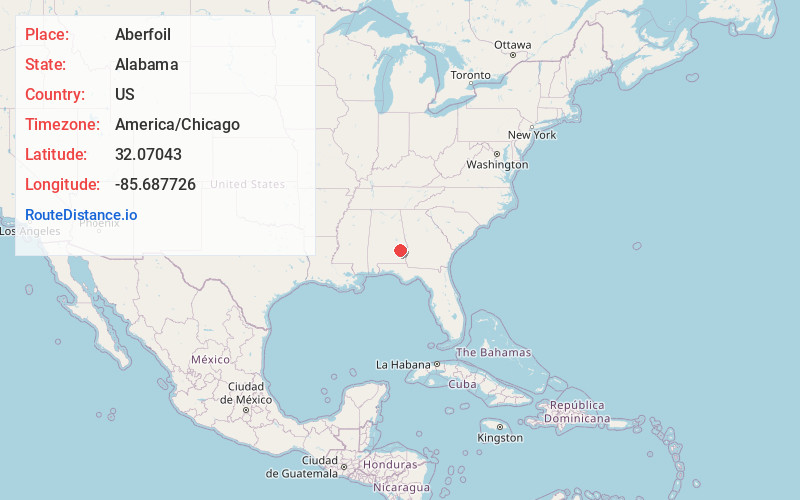 Map of Aberfoil