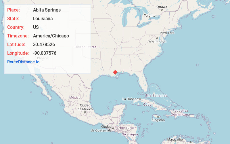 Map of Abita Springs
