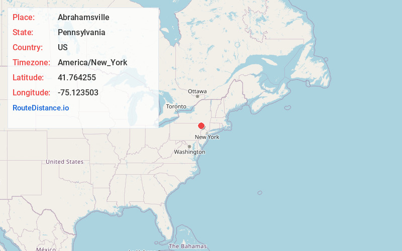 Map of Abrahamsville