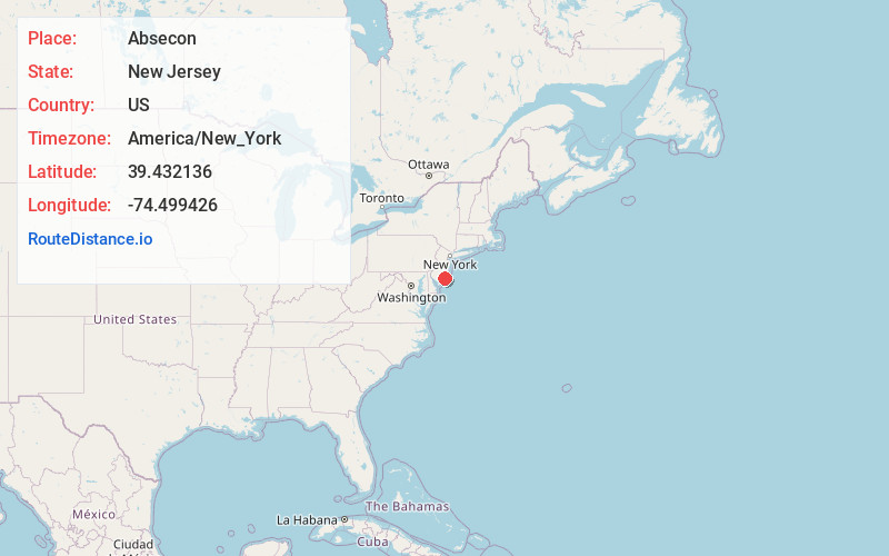 Map of Absecon