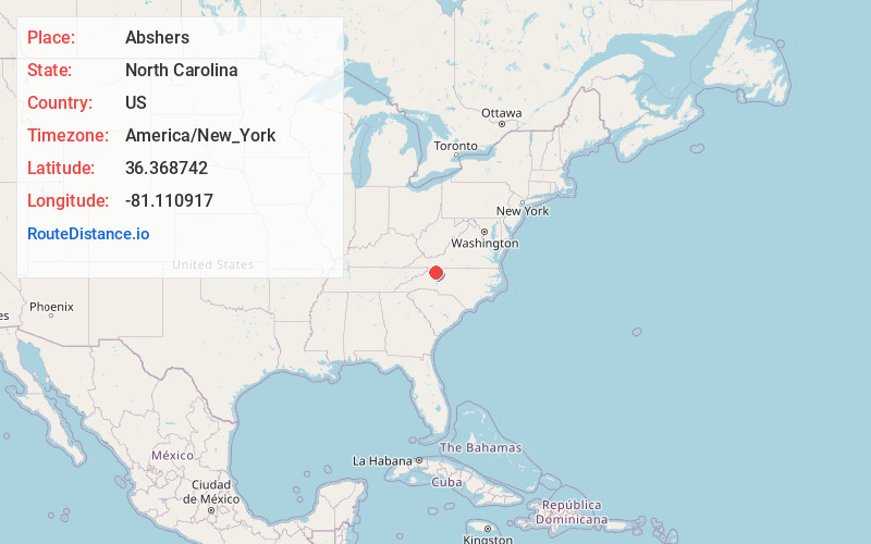 Map of Abshers