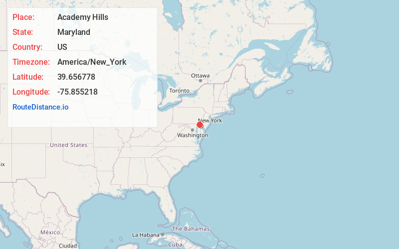 Map of Academy Hills