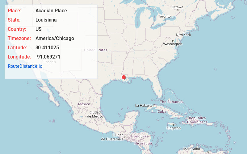 Map of Acadian Place