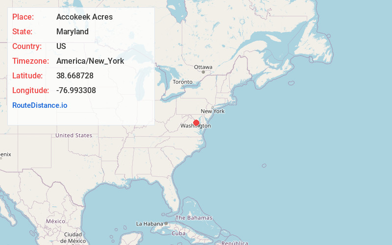 Map of Accokeek Acres