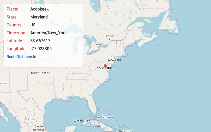 Map of Accokeek