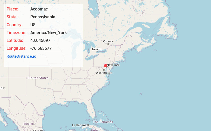 Map of Accomac