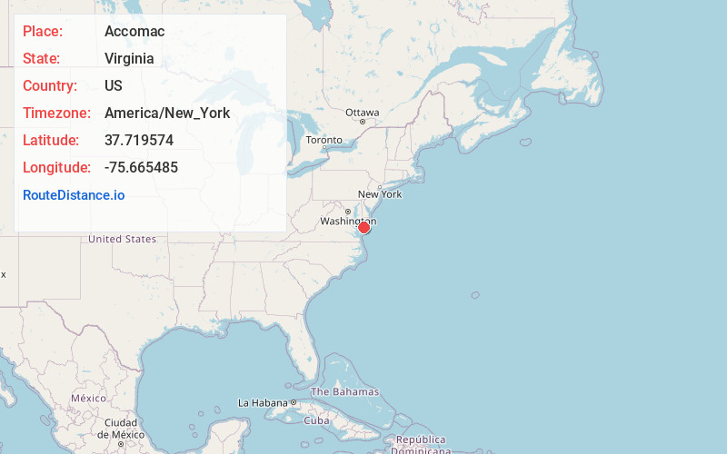 Map of Accomac