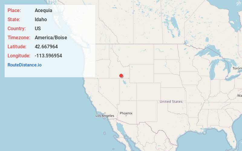 Map of Acequia