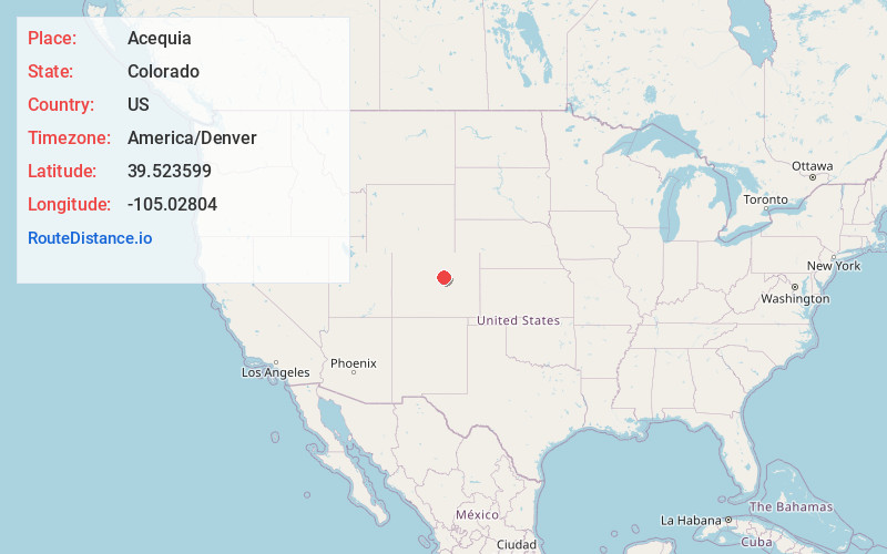 Map of Acequia