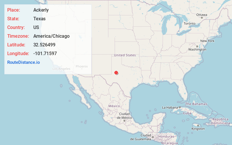 Map of Ackerly