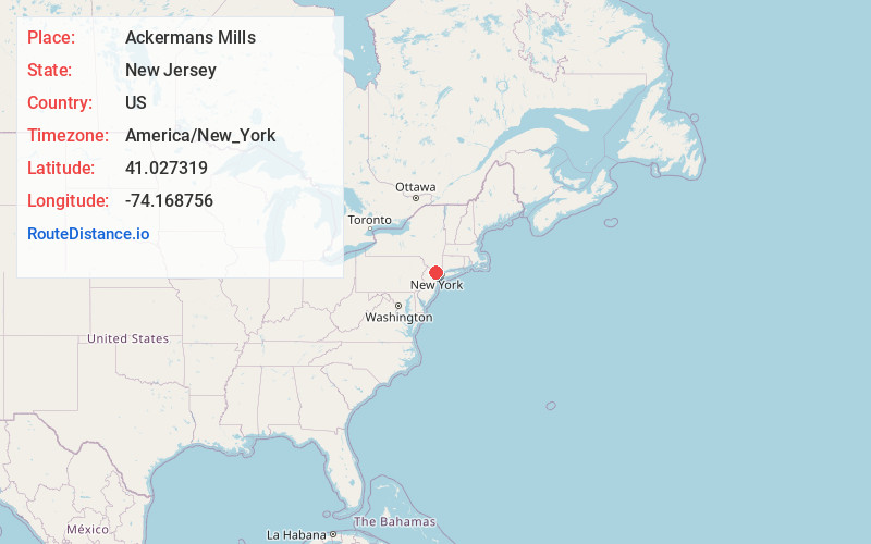 Map of Ackermans Mills