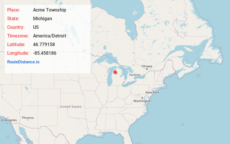 Map of Acme Township