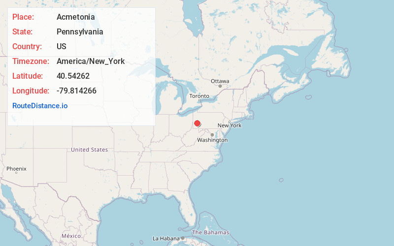 Map of Acmetonia