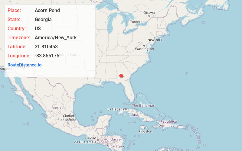 Map of Acorn Pond