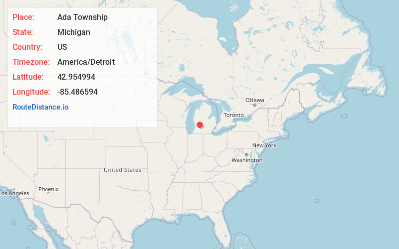 Map of Ada Township