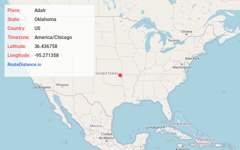 Map of Adair