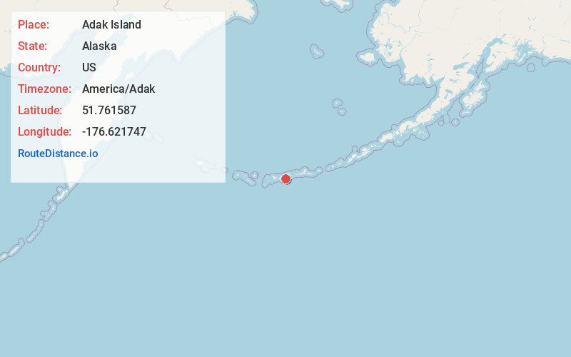 Map of Adak Island