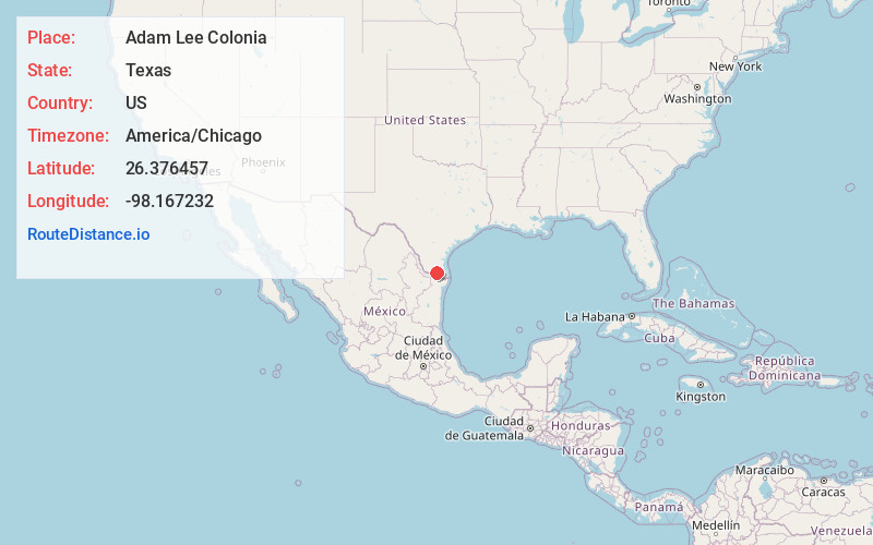 Map of Adam Lee Colonia