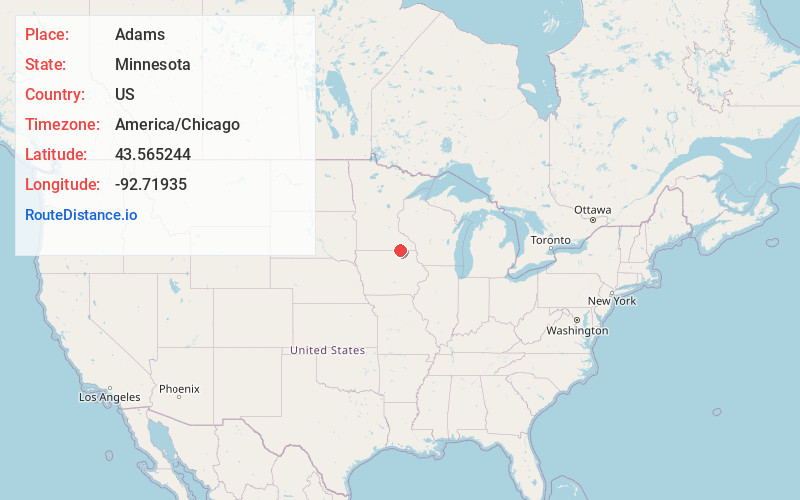 Map of Adams