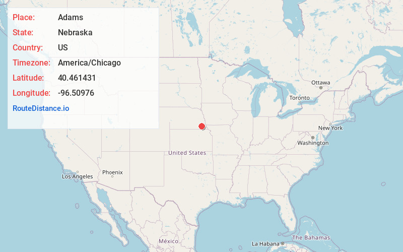 Map of Adams