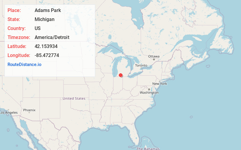 Map of Adams Park