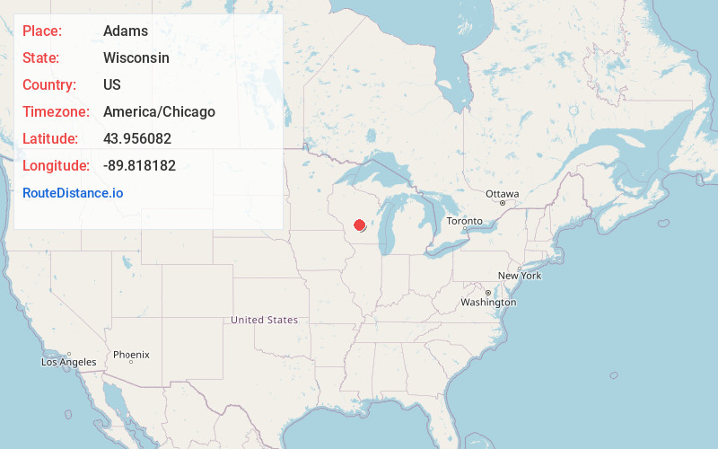 Map of Adams