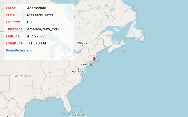Map of Adamsdale
