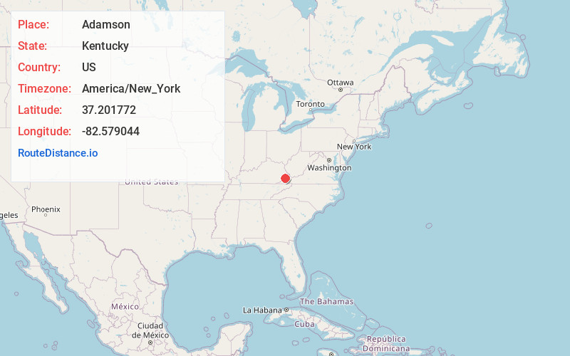 Map of Adamson
