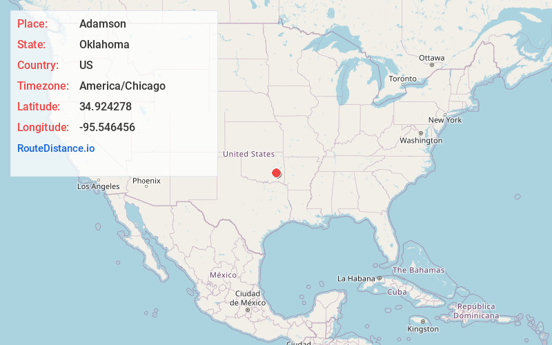Map of Adamson