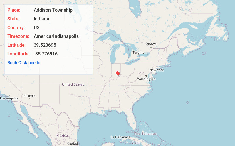 Map of Addison Township