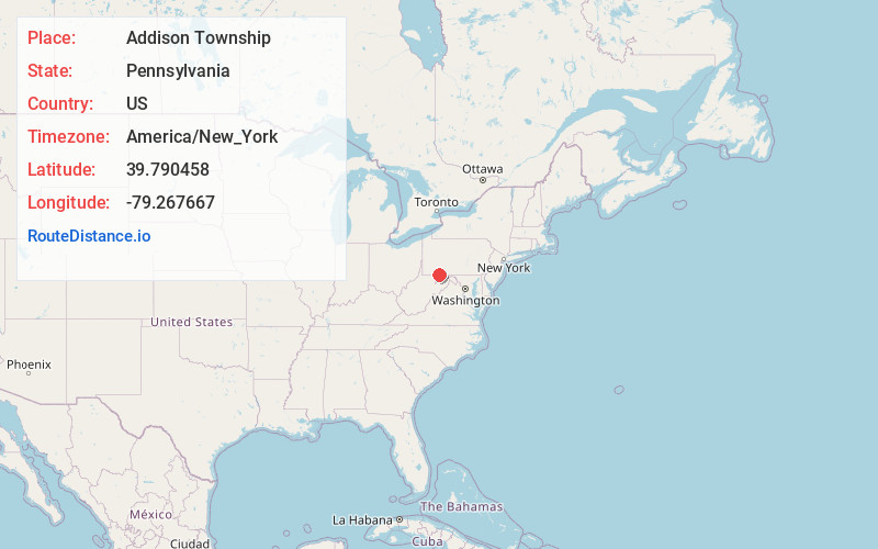 Map of Addison Township