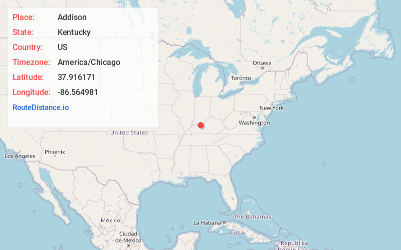 Map of Addison