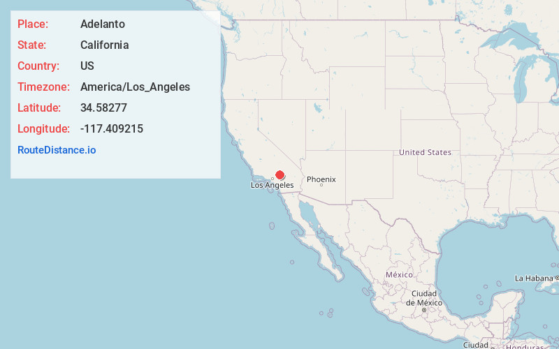 Map of Adelanto